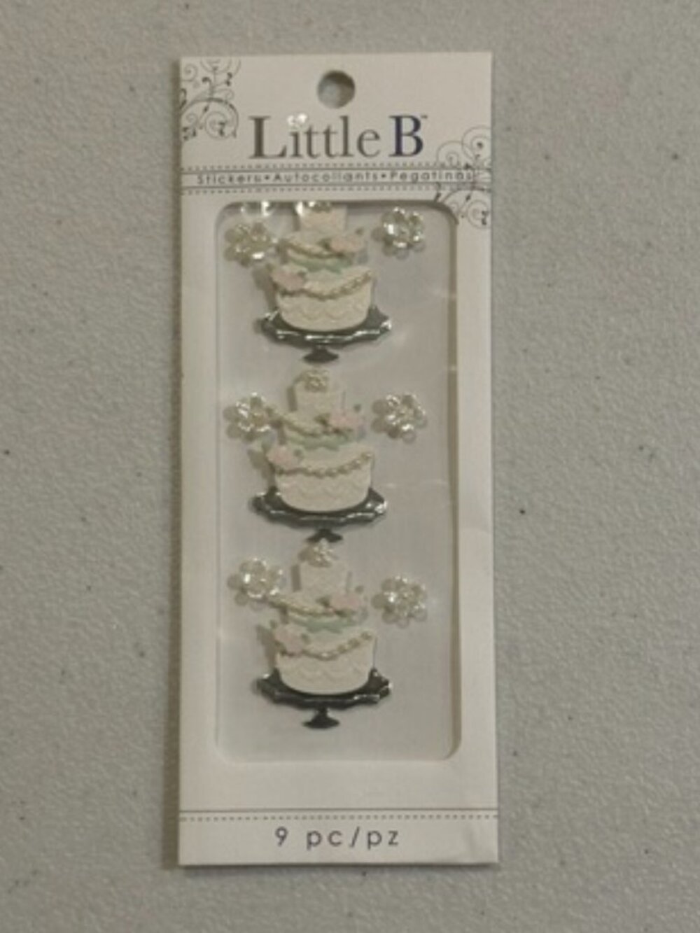 NEW Little B Stickers Wedding Cakes 9 pieces #100149